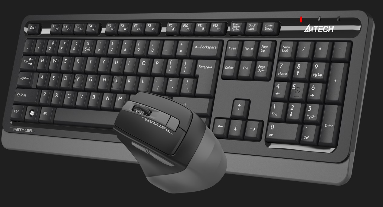 A4 TECH FG1035 Q Türkçe Kablosuz Gri 2000dpi Klavye+ Mouse