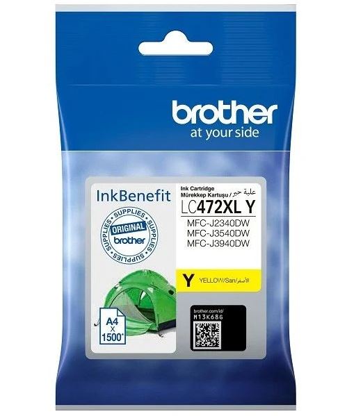 BROTHER LC 472XLY (1500 Sayfa) Sarı Kartuş