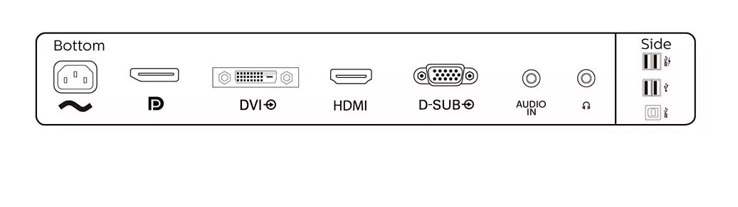 PHILIPS 241B8QJEB BLine 23.8" LED IPS 5ms 75hz 1920x1080 FullHD VGA DVI HDMI DP Multimedya (Vesa) USB Pivot HAS Siyah Mo