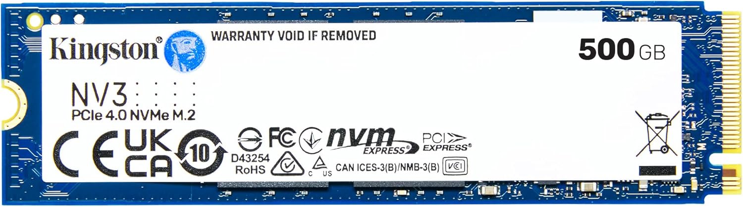 KINGSTON SNV3S/500G NV3 M.2 500GB (5000/3000MB/s) PCIe + NVMe SSD Disk (22x80MM) ürün görseli