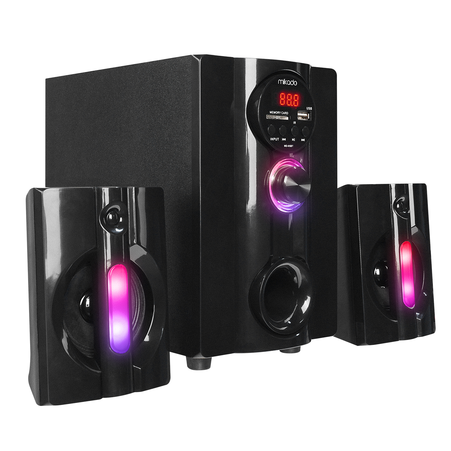 MIKADO MD-95BT 2+1 Multimedya 20W Siyah FM/BT/SD/USB Hoparlör