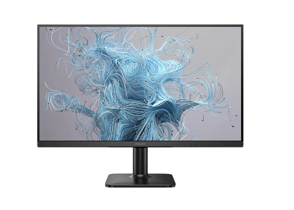 PHILIPS 24E2N1100LB 1000 Serisi 23.8" LED 4ms 100Hz 1920x1080 FullHD VGA HDMI Multimedya (VESA) Siyah Monitör