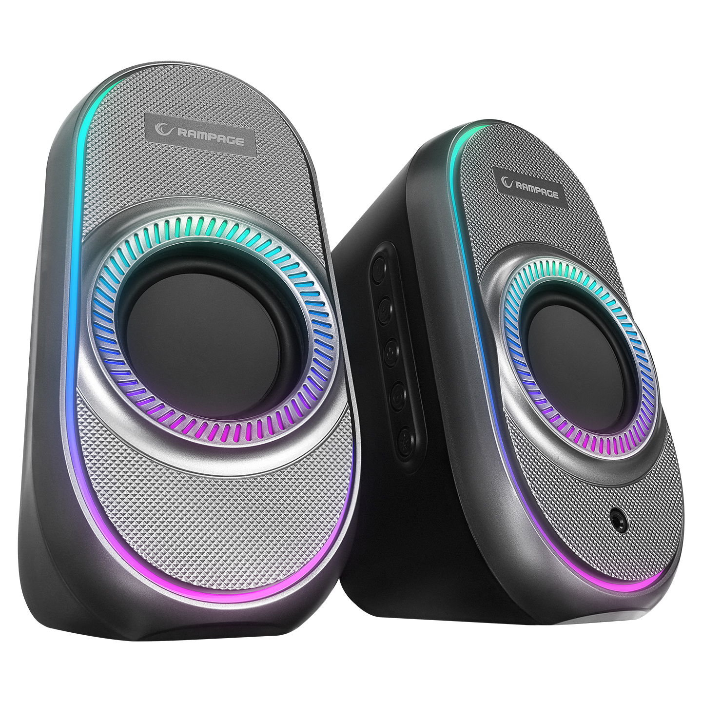 RAMPAGE RMS-X3 Bluetooth 2x3W Siyah RGB Işıklı Gaming Hoparlör