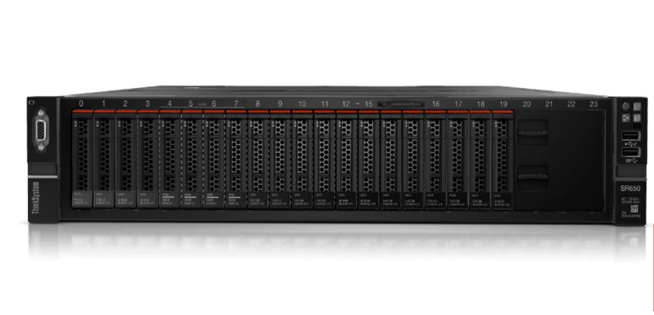 LENOVO 7X06A0PSEA-V2 SR650 SILVER 2x4210R (20C) 32GB(1x32) 3X960 SSD (Enterprise) 2U RACK 2x750W Titanium Server