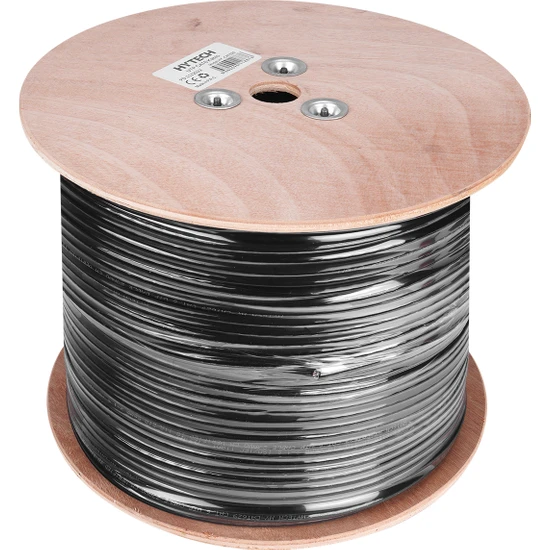 HYTECH HY-CAT629 CAT6 UTP 305 Metre 0.56mm 23awg Gri/Siyah Outdoor Network Kablosu