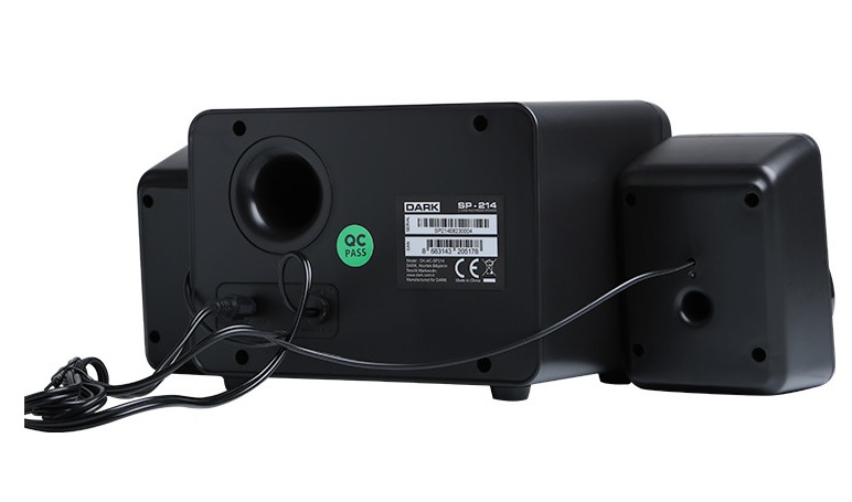 DARK DK-AC-SP214 2+1 11W Siyah 7 Farklı Renk Titreşimli LED Hoparlör