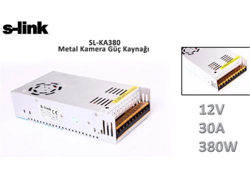 S-LINK SL-KA380 12V 30 Amper 380W Metal Adaptör