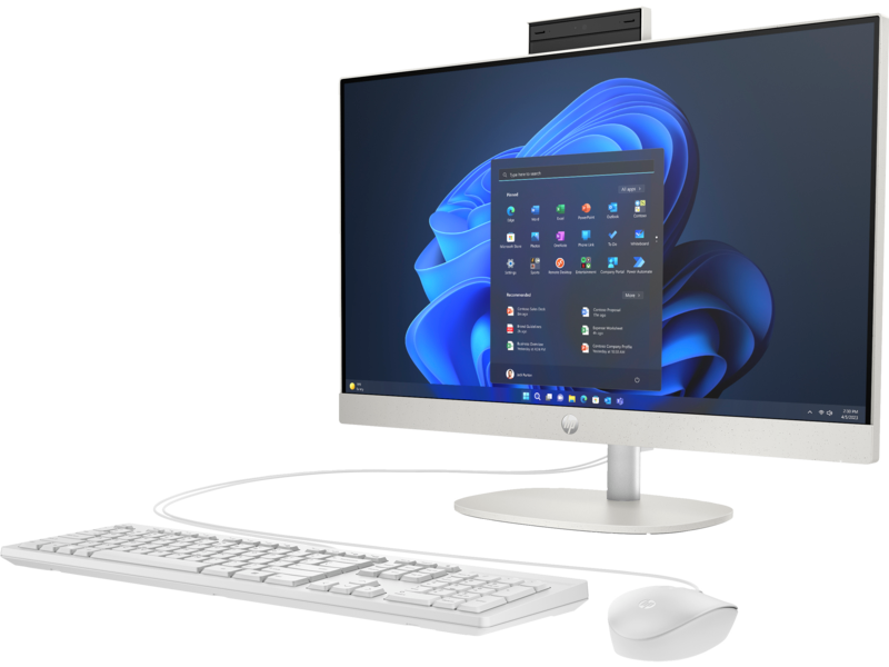HP ProOne 240 G10 A1JZ0ES i5-1335U 16GB 512GB SSD O/B Iris Xe 23.8" Beyaz DOS All in One PC