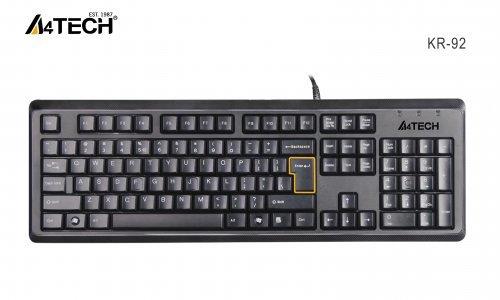 A4 TECH KR-92 Q USB Standart Siyah Klavye - Resim 2