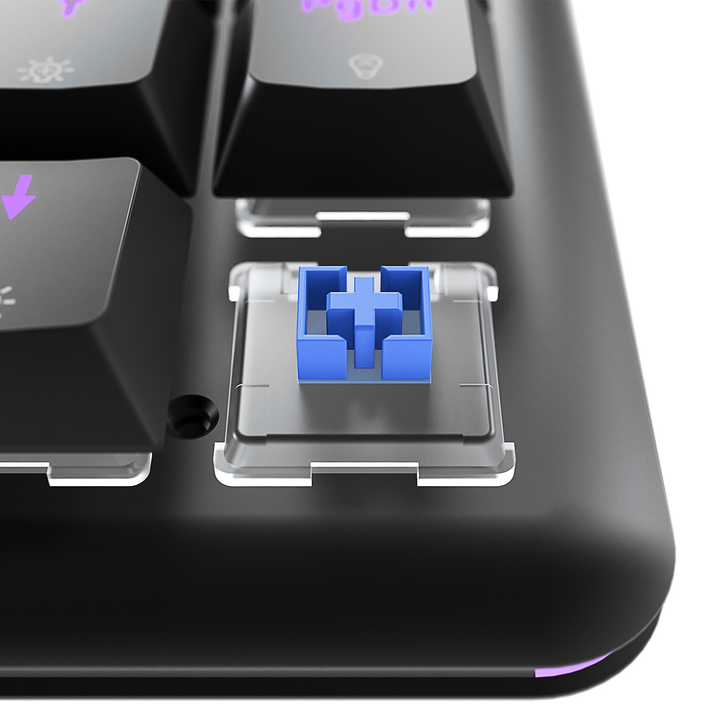 RAMPAGE REBEL Q Türkçe USB Low Profile RED SWITCH Mekanik Siyah Gaming Oyuncu Klavye