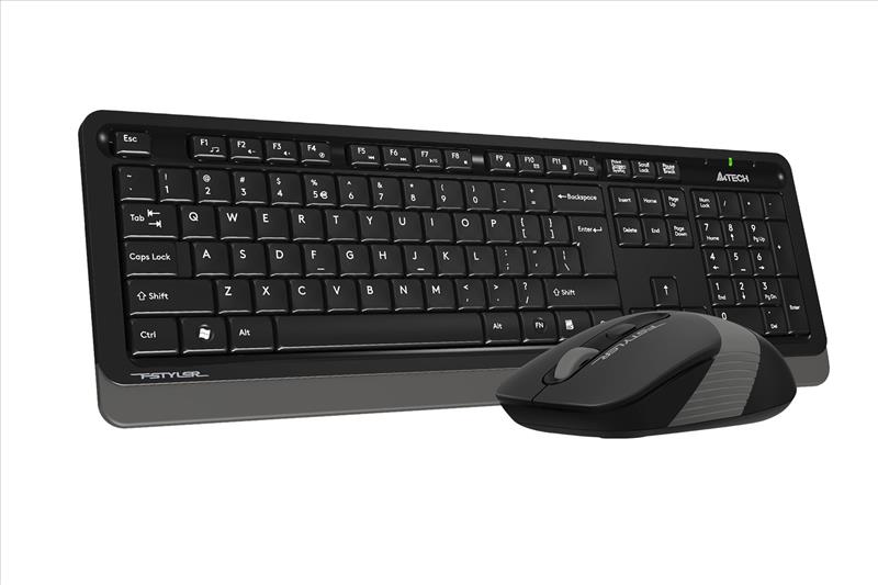 A4 TECH FG1010 Q Türkçe Kablosuz Gri 2000dpi Klavye+ Mouse - Resim 3