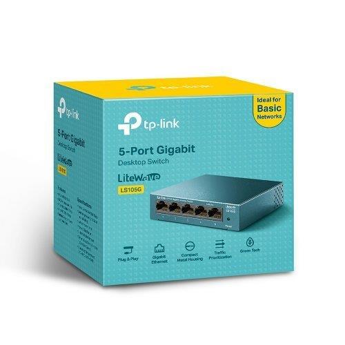 TP-LINK LS105G 5 port Gbit Desktop Yönetilemez Çelik Kasa Switch