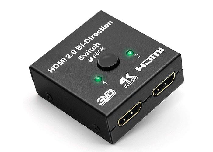 S-LINK SL-LU613 2 Port HDMI Çift Yönlü Çoklayıcı Adaptör
