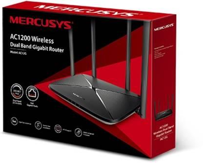 TP-LINK MERCUSYS AC12G 3× LAN, 1×WAN Port (Gigabit) 300Mbps2.4GHz+867Mbps5GHz 4xAnten Router