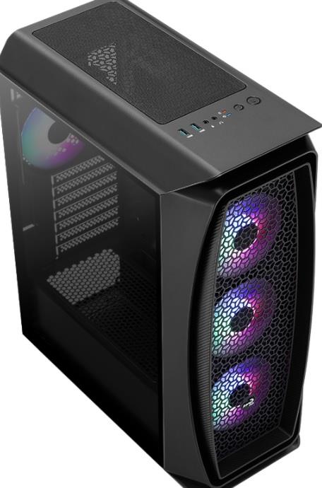 AEROCOOL AE-AERO1FR Aero One Frost Powersız Siyah Kasa Mid Tower ATX Kasa