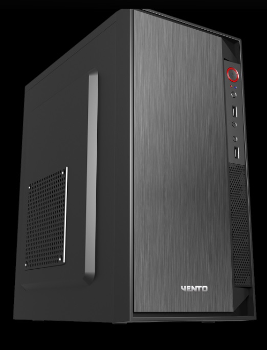 VENTO VS119S 400W Peak Siyah Mini Tower M-ATX Kasa