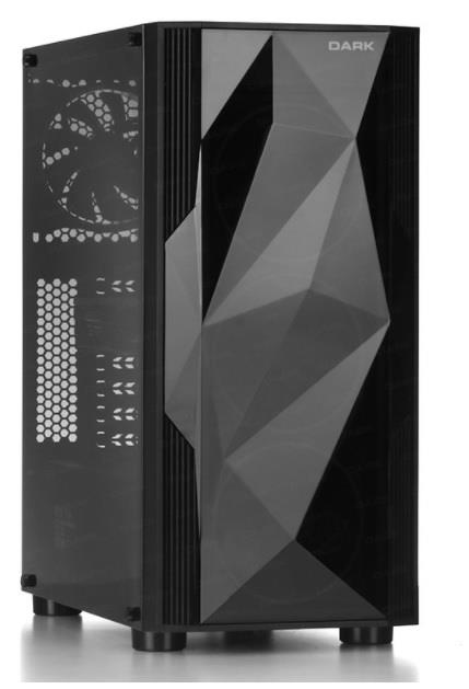 DARK DKCHDIAMONDPRO600 Diamond PRO 600W Siyah Full Akrilik Kasa Mid Tower ATX Kasa