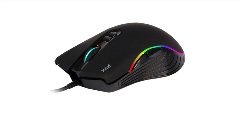 INCA IMG-GT15 USB Kablolu 4800 DPI siyah RGB MACRO KEYS Gaming Mouse