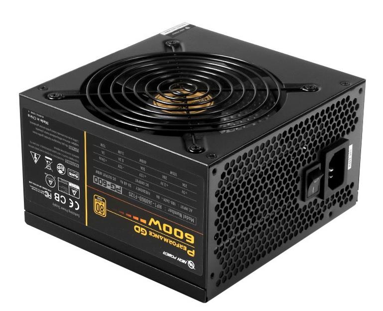 HIGH POWER HP1J600GDF12S 600W 80+ Gold Siyah 12cm Fanlı Power Supply