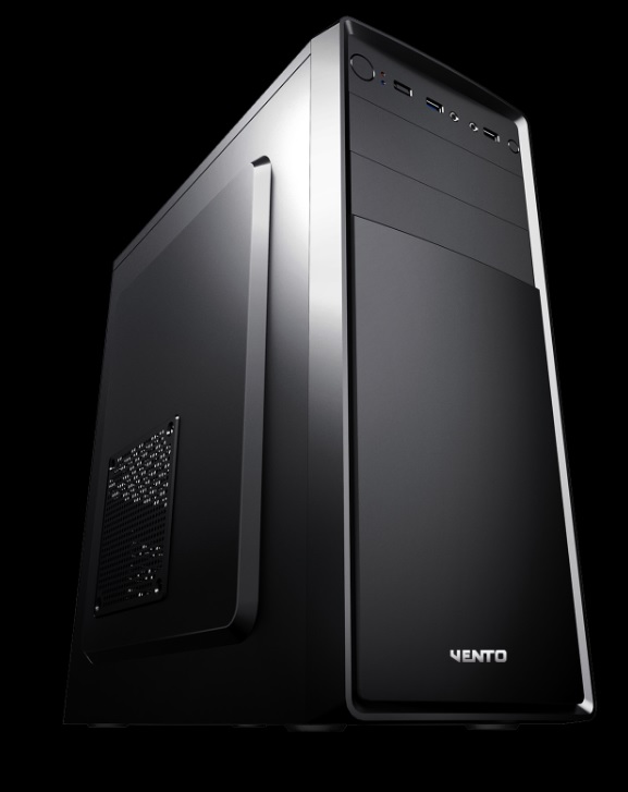 VENTO VS120S 400W Peak Siyah Mid Tower ATX Kasa