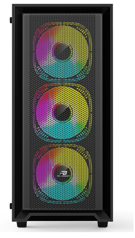 POWER BOOST PB-P802AB 650W 80+ Bronze Siyah Mesh Panel Mid Tower ATX Kasa