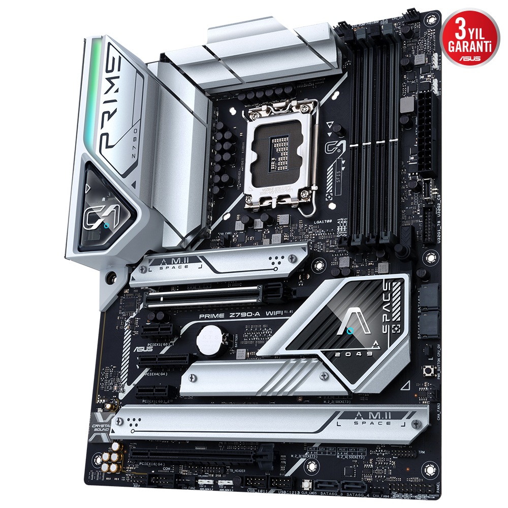 ASUS PRIME Z790-A WIFI Z790 DDR5 (Vga Yok) GLan 2.5G ATX HD DP US3 TYP-C M2 RGB WIFI BT 1700p Anakart