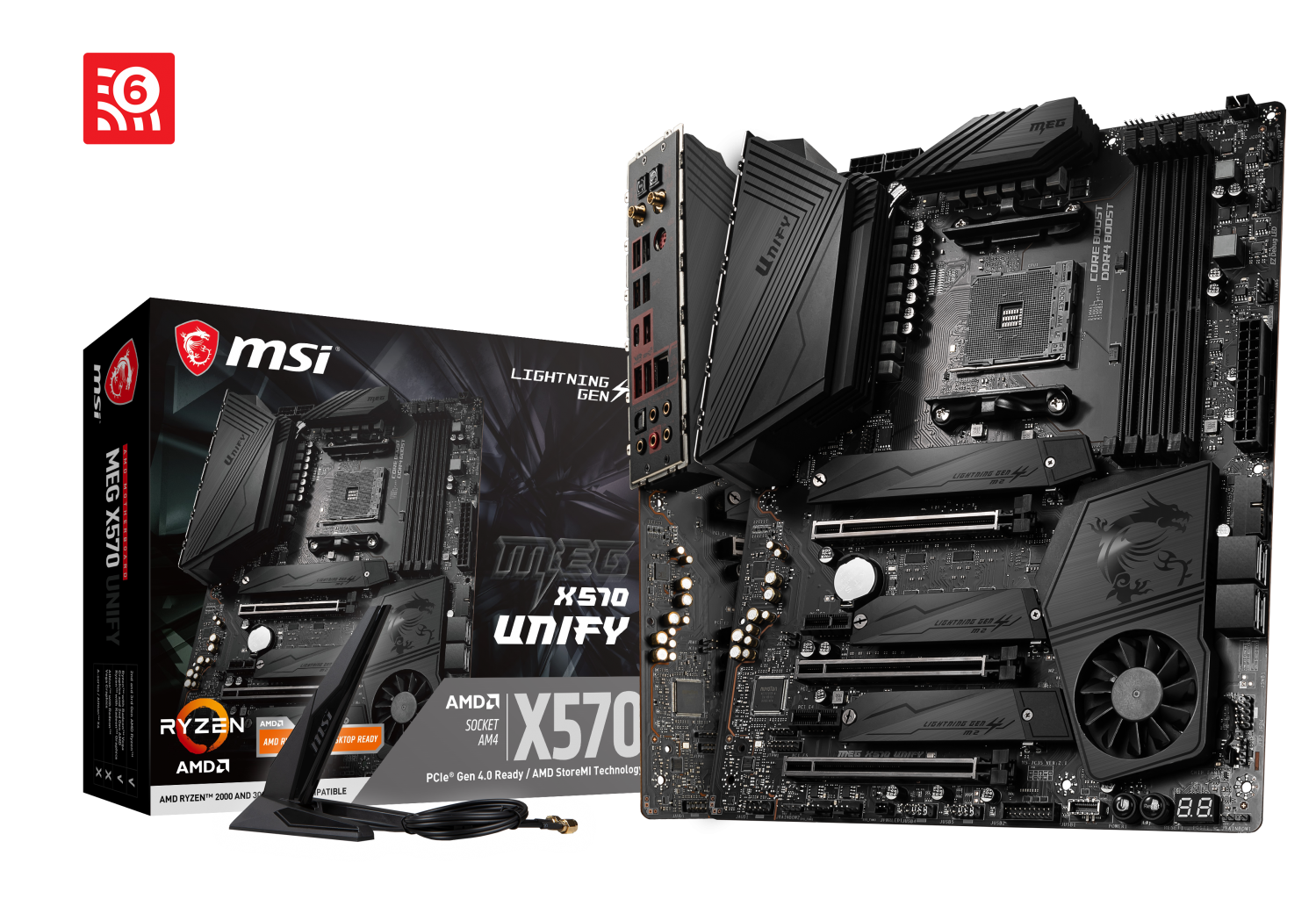 MSI MEG X570 UNIFY X570 DDR4 (Vga Yok) GLan 2.5GB ATX 2xM2 TYPE-C WIFI PCI-EX16*3 AM4 AMD Anakart
