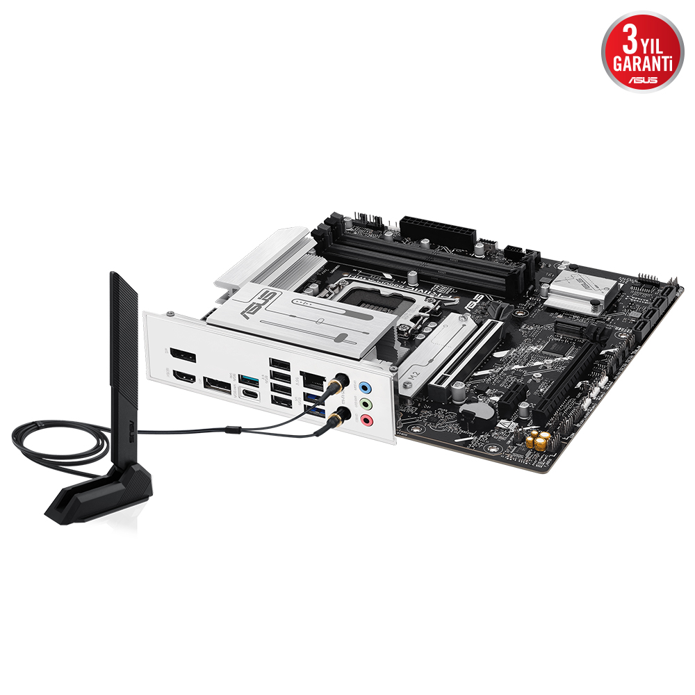 ASUS PRIME B860M-A WIFI B860 DDR5 (Vga Yok) GLan 2.5G mATX HD DP WIFI6 BT M2 TYP-C RGB 1851p Anakart