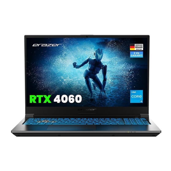 ERAZER Deputy P60i MD62747-R32S1 i5-13420H 32GB 1TB SSD 8gb RTX4060 15.6" DOS Notebook
