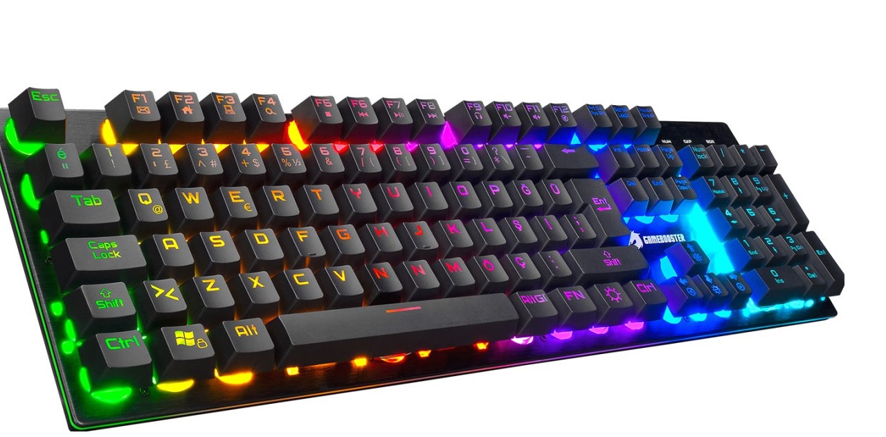 GAMEBOOSTER GB-G76K Q USB Multimedya Rainbow Aydınlatmalı Siyah Gaming Klavye