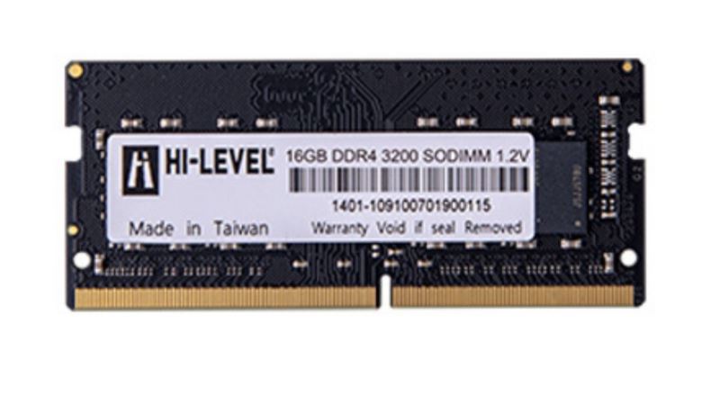 HI-LEVEL HLV-SOPC25600D4/16G 16GB (Tek Parça) DDR4 3200Mhz Notebook Bellek