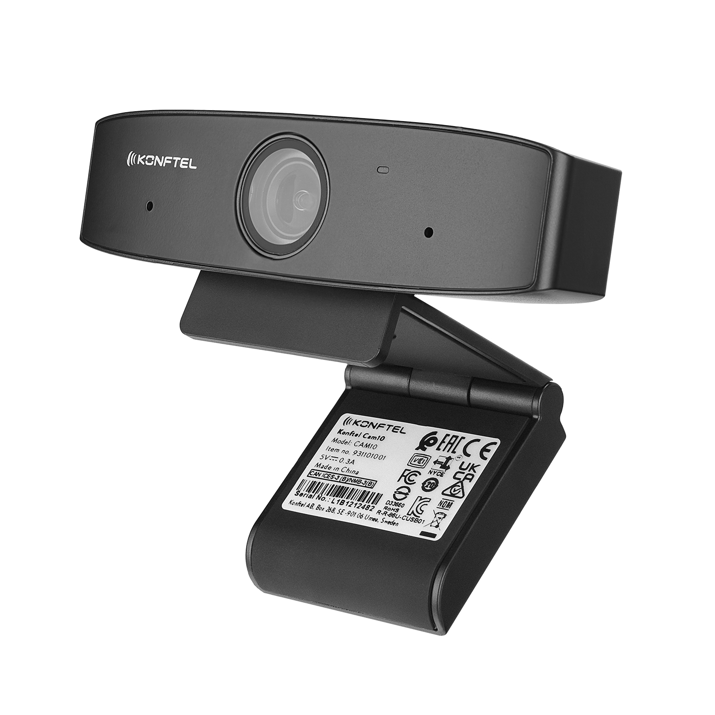 Konftel CAM10 PTZ 1080P Full HD Çift Mikrofonlu Usb Autofokus 4x Dijital Siyah Webcam