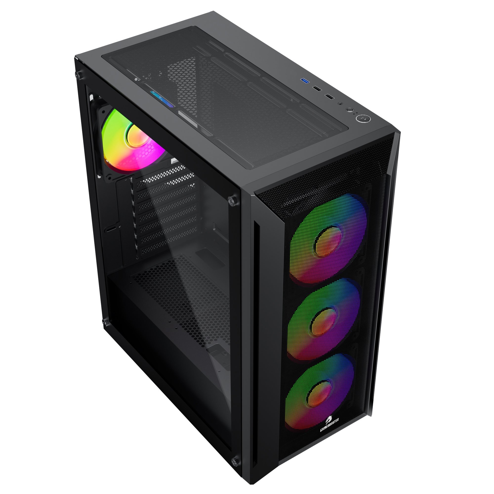 GAMEBOOSTER RAIDER E651B 650W 80+ Siyah Mesh Panel Full Tower E-ATX Kasa