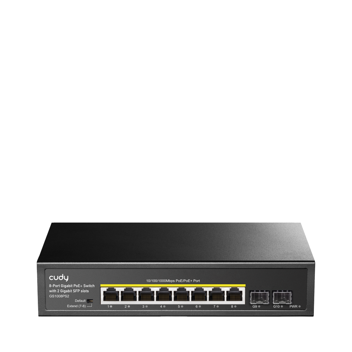 CUDY GS1008PS2 8 Port 10/100/1000 Yönetilemez 2 SFP (1GB) Desktop (8 Port Poe+) 120W Switch