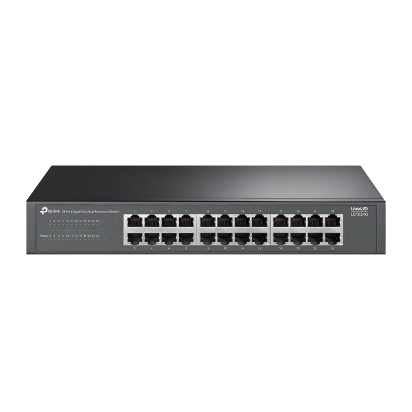 TP-LINK LS1024G 24 Port Gbit Rackmount Yönetilemez Çelik Kasa Switch