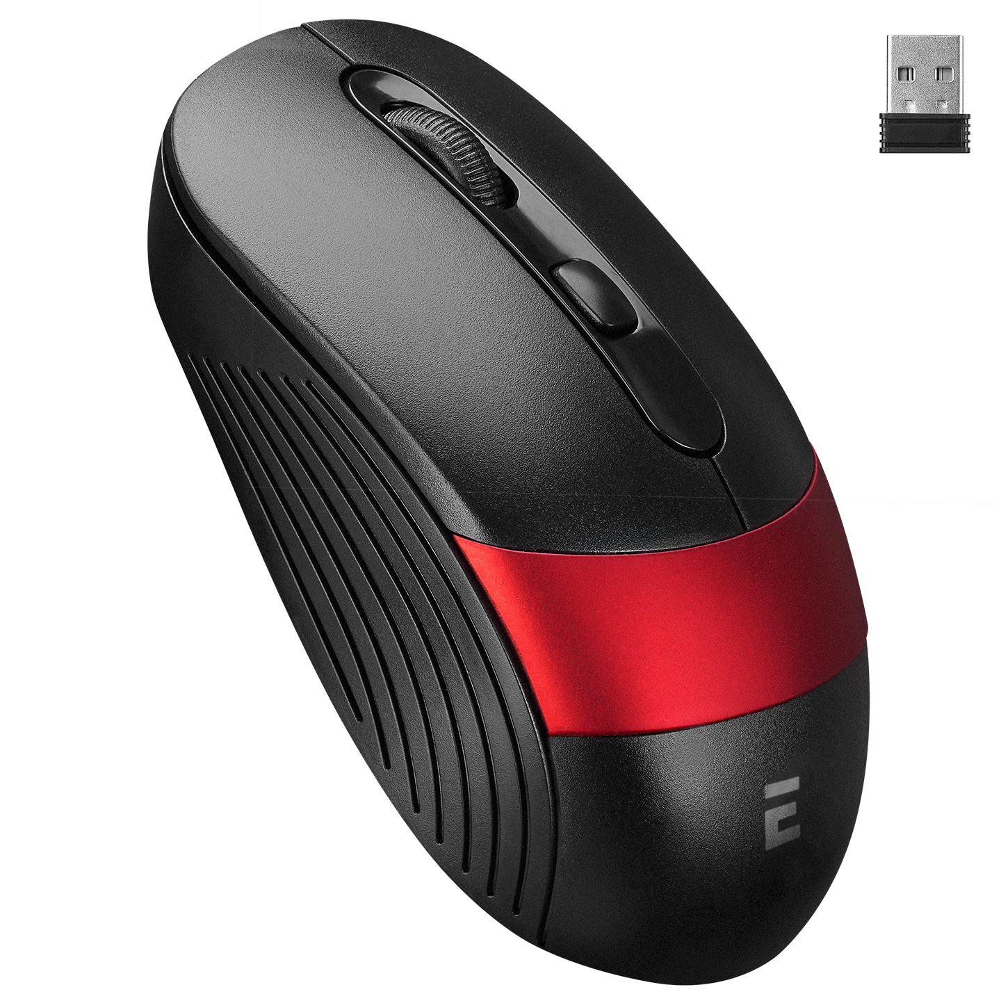EVEREST SM-18 Nano Alıcılı Kablosuz 2.4Ghz Siyah-Kırmızı Mouse