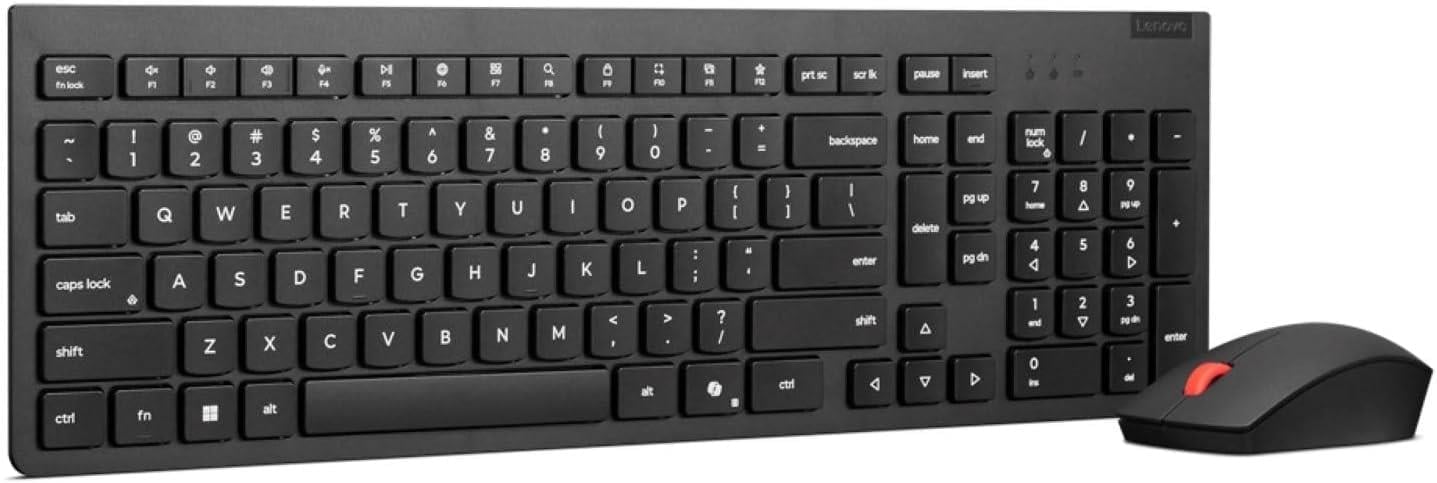 LENOVO 4X31N50744 Q Türkçe Kablosuz Siyah Essential Klavye + Mouse Seti
