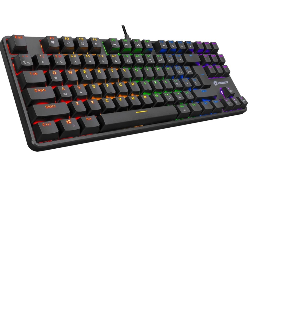 GAMEBOOSTER GB-GM06B Q USB Core Rainbow Aydınlatmalı Siyah 88 Tuş Mekanik Oyun Klavyesi