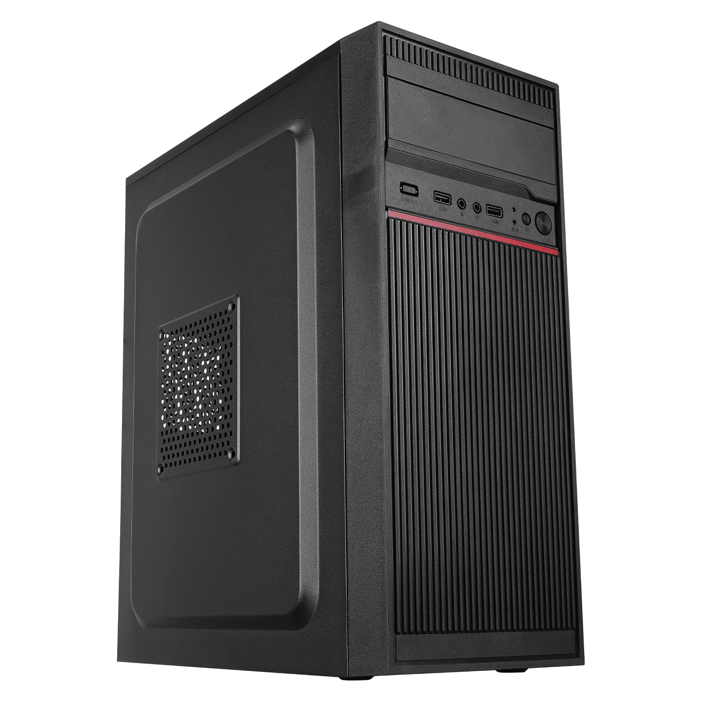 EVEREST K210 250W PEAK Siyah-Kırmızı Kompakt Tasarım Mid Tower ATX Kasa