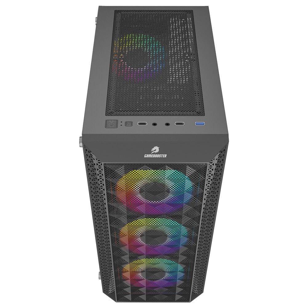 GAMEBOOSTER GB-G2616B Powersız Siyah Mesh Panel Mid Tower ATX Kasa