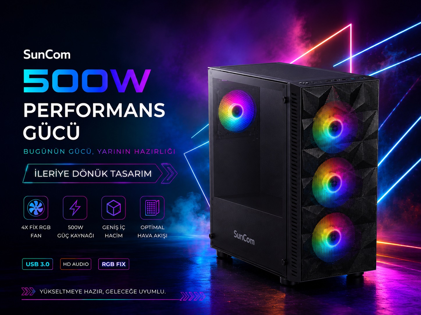 SUNCOM Ready SCR-006 Ultra 5 225 16GB 512GB SSD O/B DOS Masaüstü PC