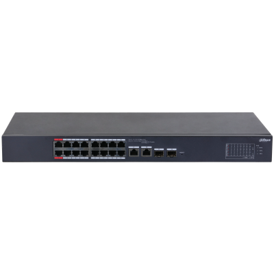 DAHUA DH-CS4218-16ET-135 16+2 10/100 Yönetilebilir Cloud Switch +1 Port Gb. +1 SFP Port Gb 16 PORT POE 135W Metal Kasa