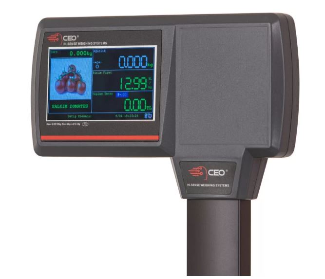 CEOPOS CDS-30A+ 30 KG Ethernet Boyunlu Barkodlu 3,5 " Göstergeli Terazi
