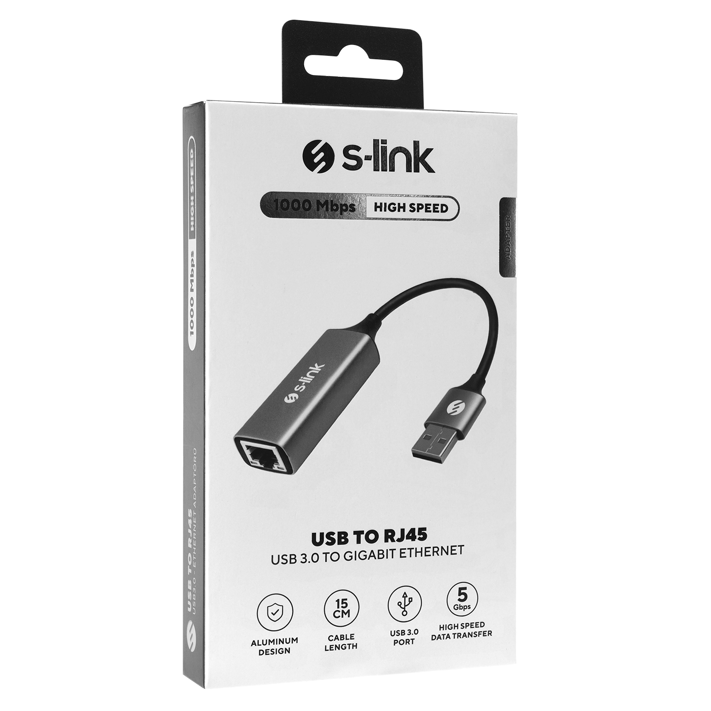 S-LINK SW-U334 USB 3.0 10/100/1000Mbps Gigabit Çevirici Adaptör