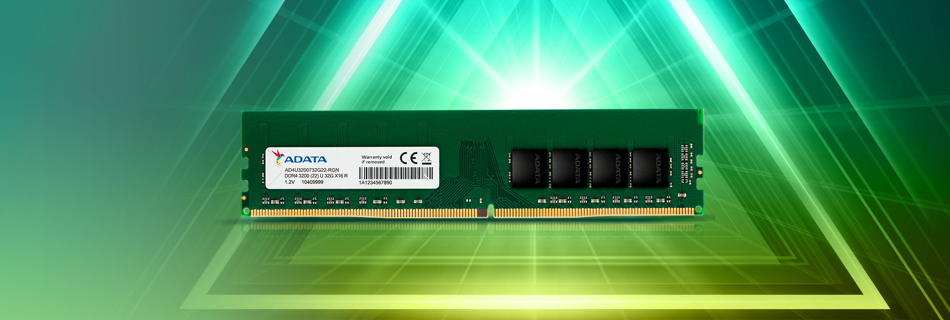 ADATA AD4U320032G22-SGN 32GB (Tek Parça) 3200Mhz DDR4 PC Bellek