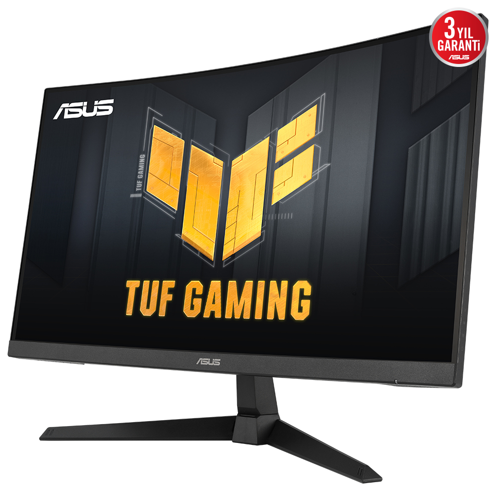 ASUS VG27VQ3B TUF GAMING 27" Curved (Kavisli) 1ms 180Hz 1920x1080 FullHD 2x HDMI 1xDP Multimedya (Vesa) ELMB SYNC, FreeS