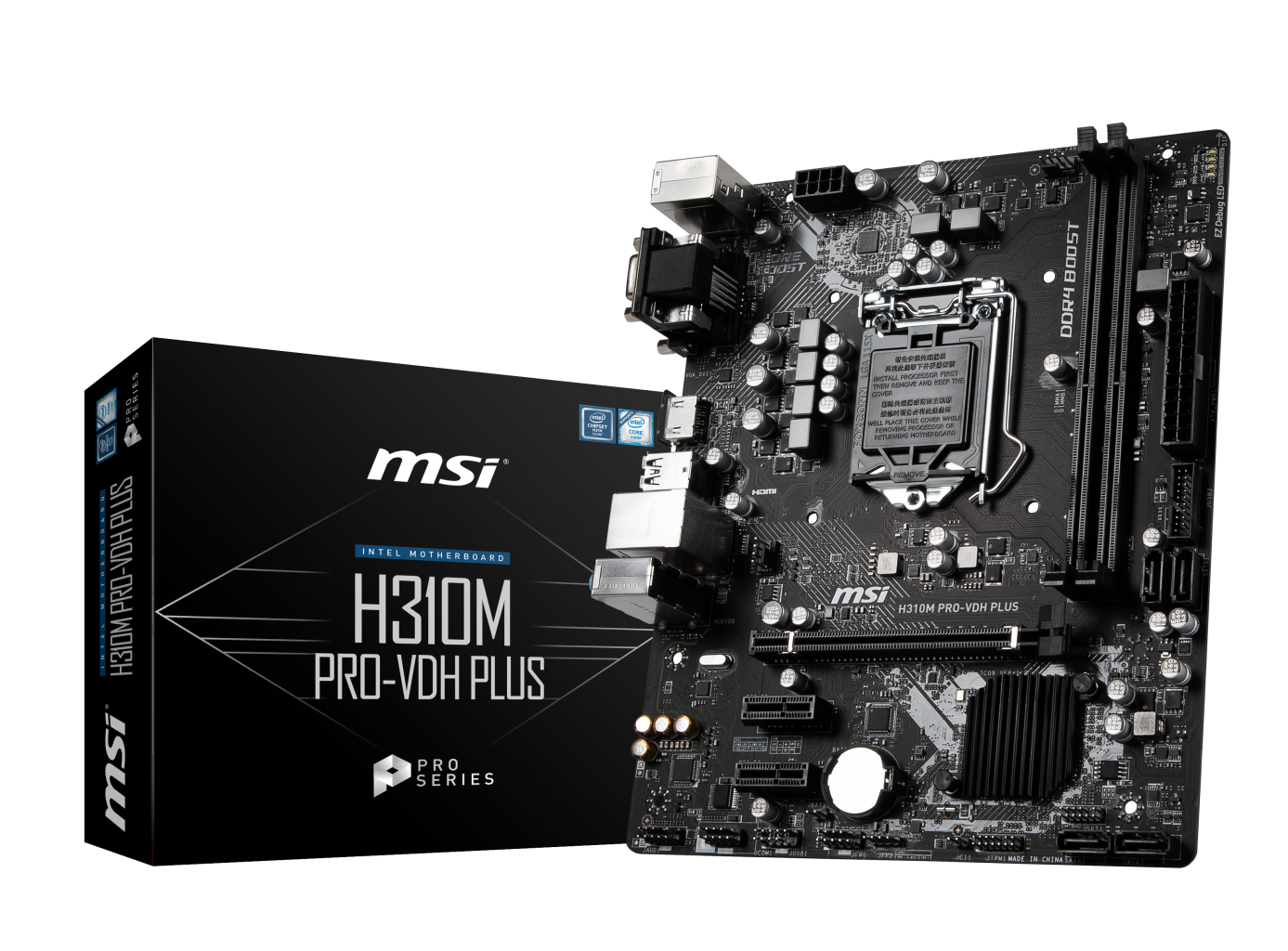 MSI H310M PRO-VDH PLUS H310 DDR4 Vga GLan mATX DVI VGA HDMI USB3.1 1151Pv2 Anakart