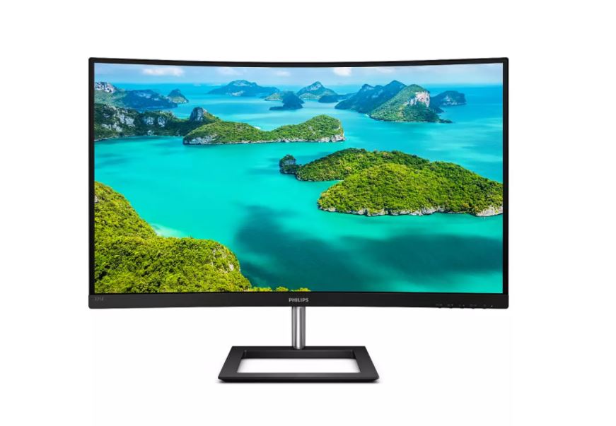 PHILIPS 325E1C/00 ELine 31.5" Curved (Kavisli) 4ms 75Hz 2560x1440 Quad HD VGA HDMI DP (VESA) Siyah Monitör