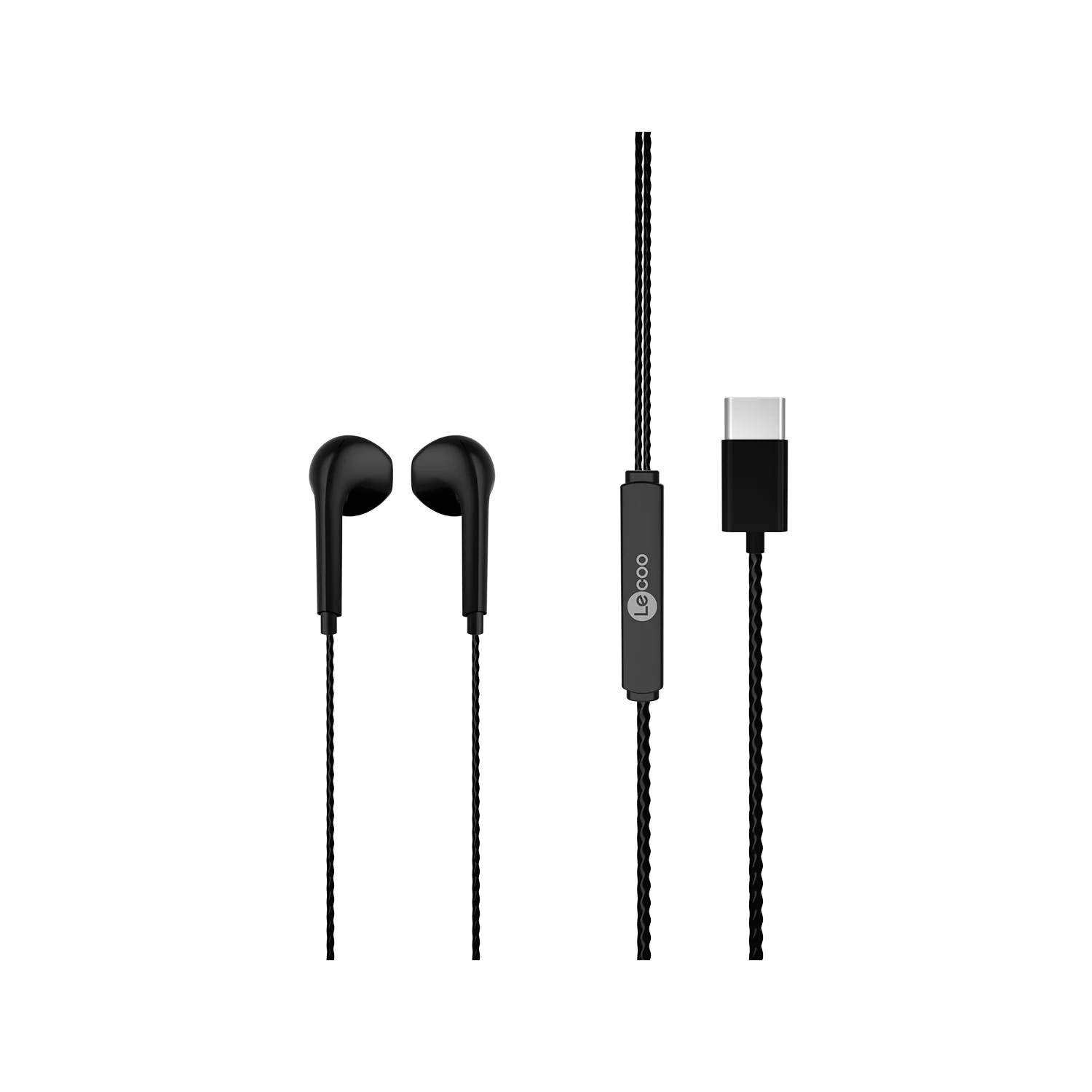 LENOVO LECOO EH104 Type-C Siyah Kulakiçi Kulaklık Mikrofonlu Kulaklık