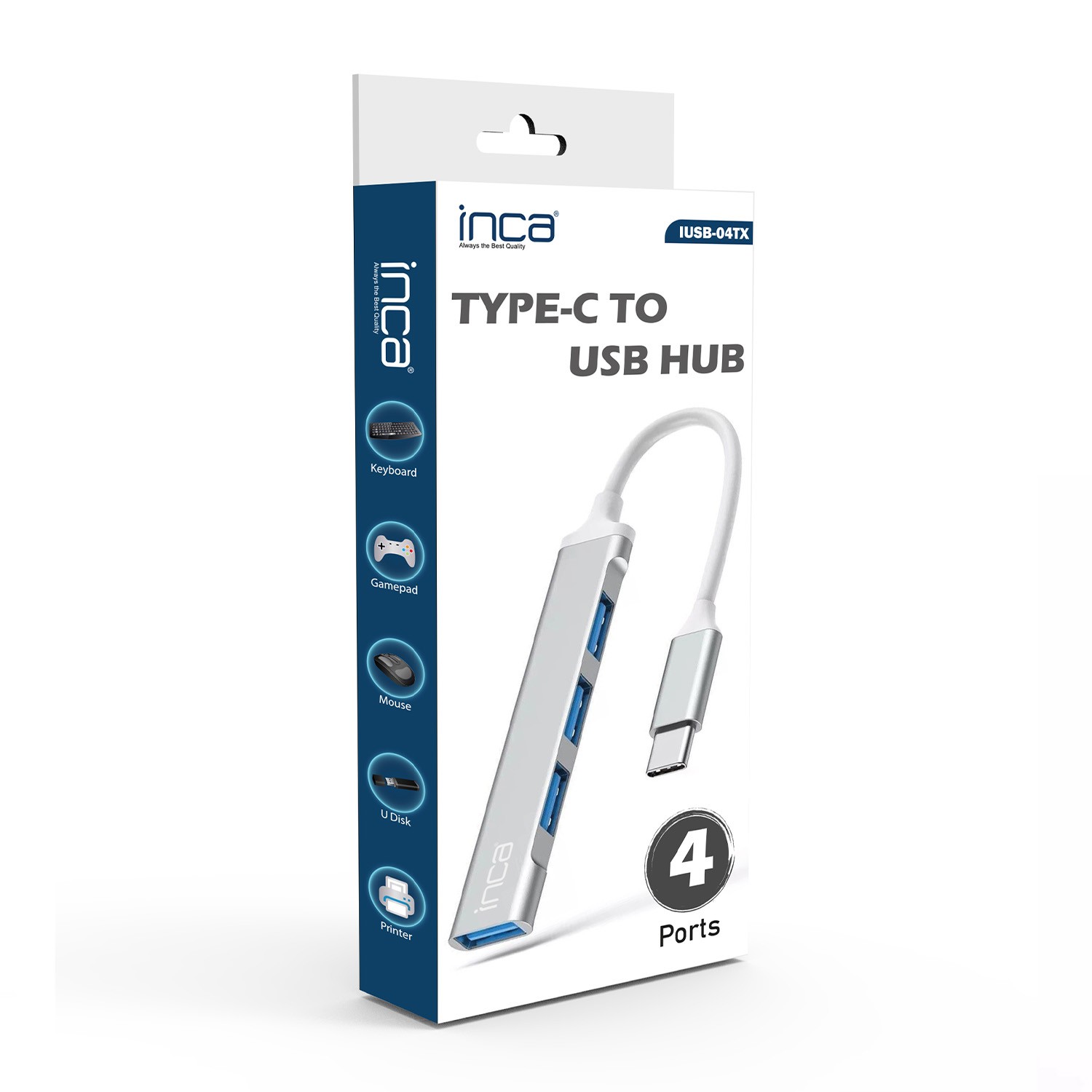 INCA IUSB-04T Type-C USB 3.0+3* USB 2.0 USB Çoklayıcı - Gaziantep